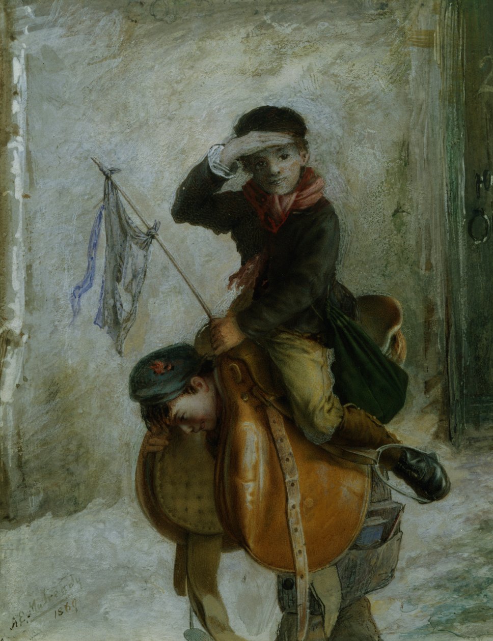 Az ifjú lovas katona alkotó: Augustus Edward Mulready