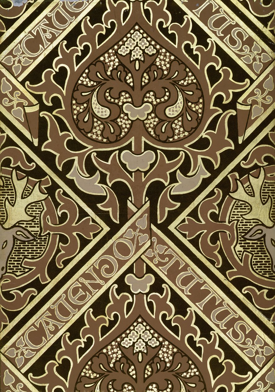 Mozaik egyházi tapéta tervezés alkotó: Augustus Welby Northmore Pugin