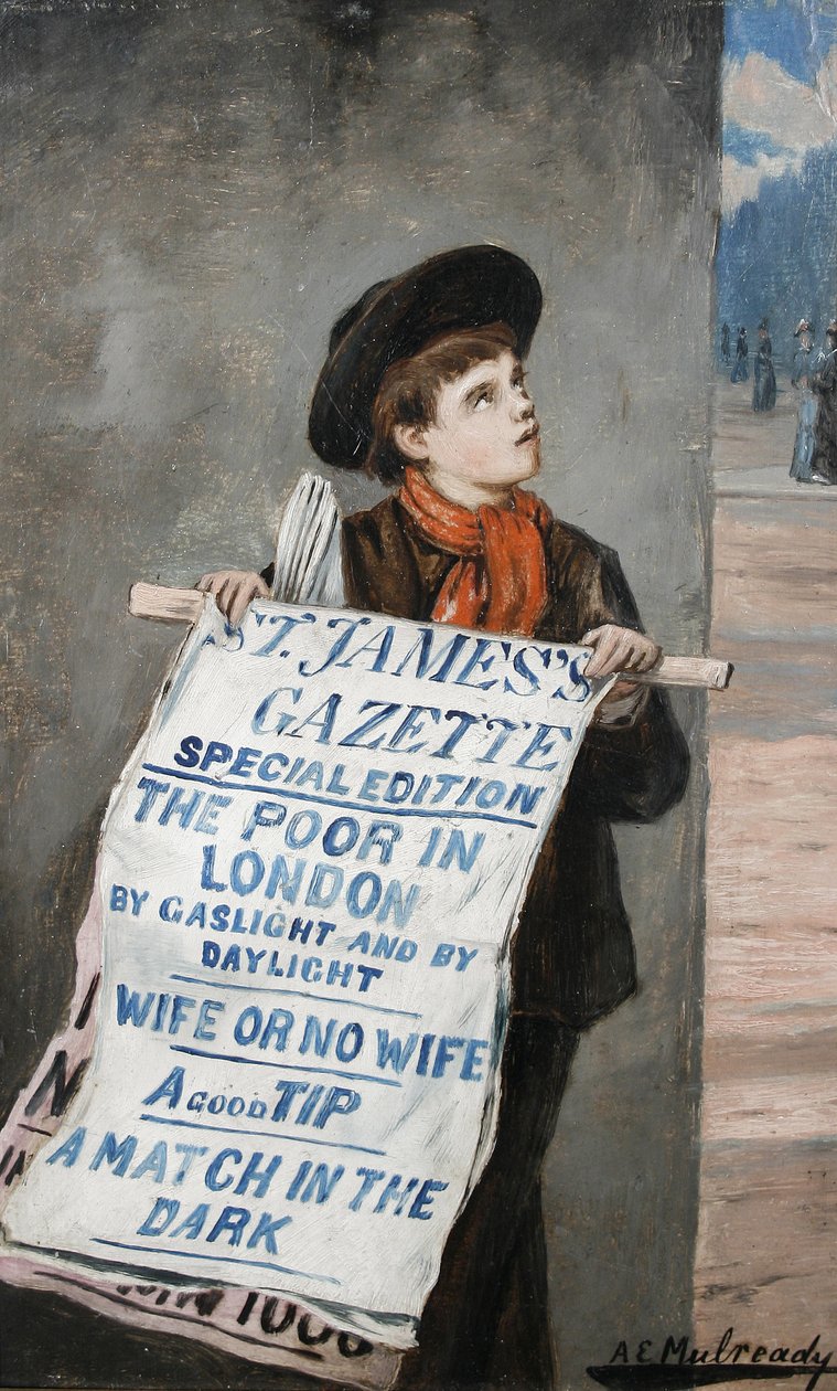Egy londoni újságíró alkotó: Augustus Edwin Mulready
