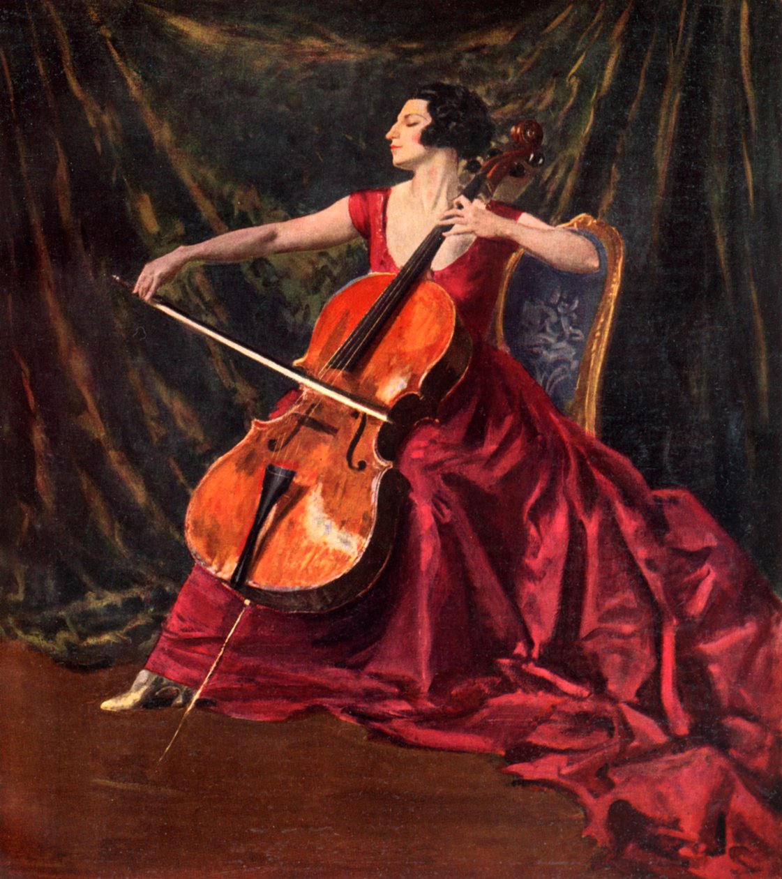 Madame Suggia, 1920-1923, 1933 alkotó: Augustus John