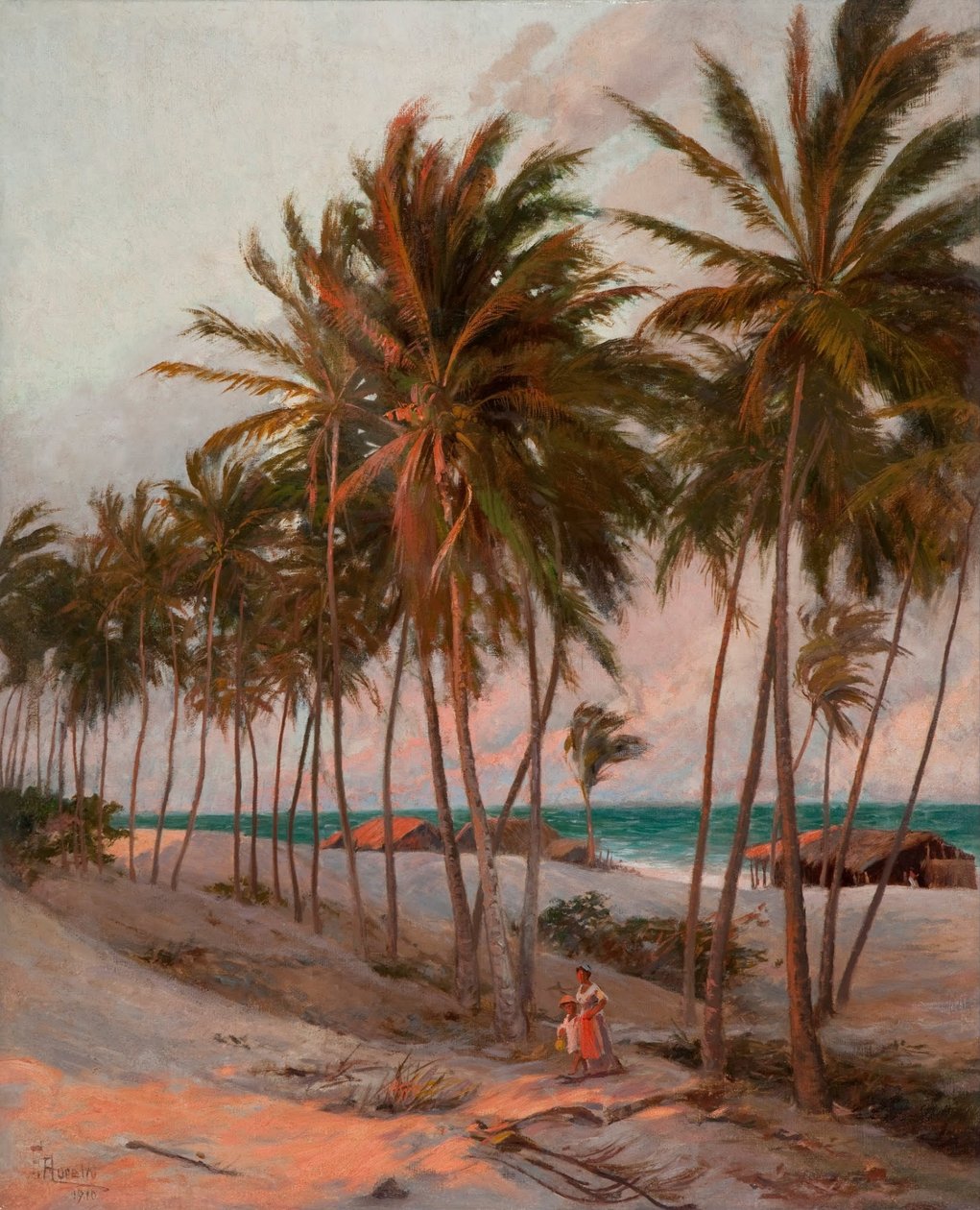 Strand Fortalezában Angolul: Praia de Fortaleza alkotó: Aurelio de Figueiredo