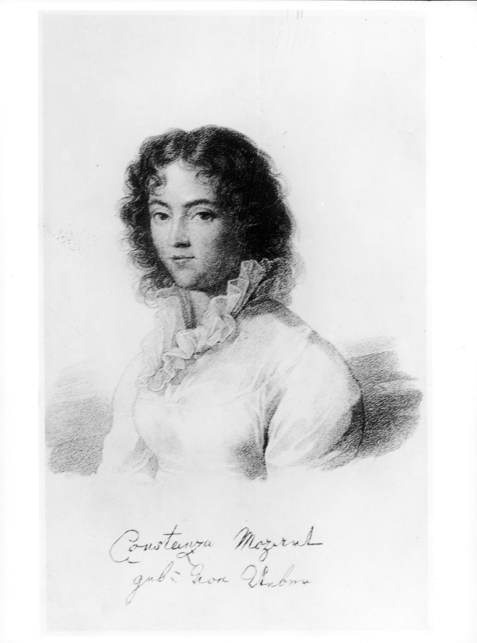 Constanze Mozart (1762-1842) portréja 1828 alkotó: Austrian School