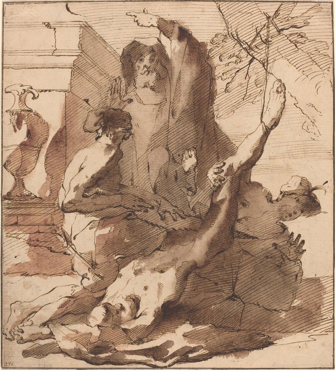 Szent Simon vértanúsága alkotó: Austrian 18th Century