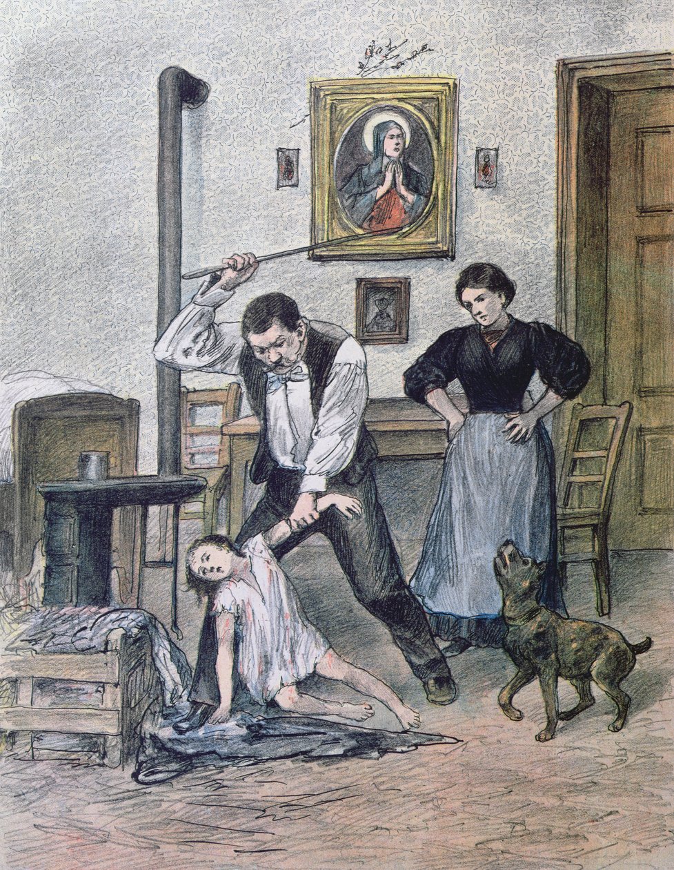 A kegyetlen apa, 1897 alkotó: Austrian School