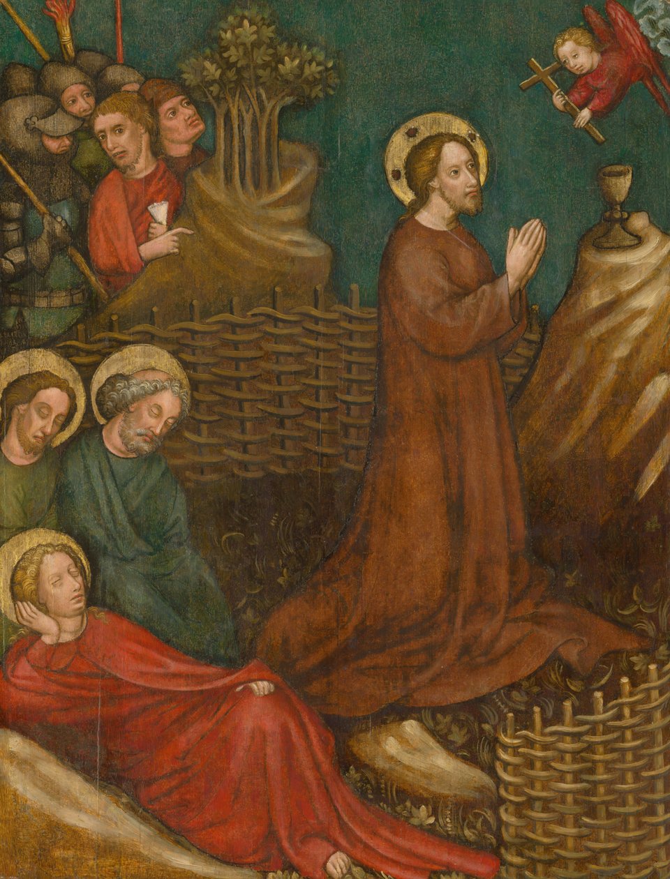 Agónia a kertben, 1420 körül. alkotó: Austrian master
