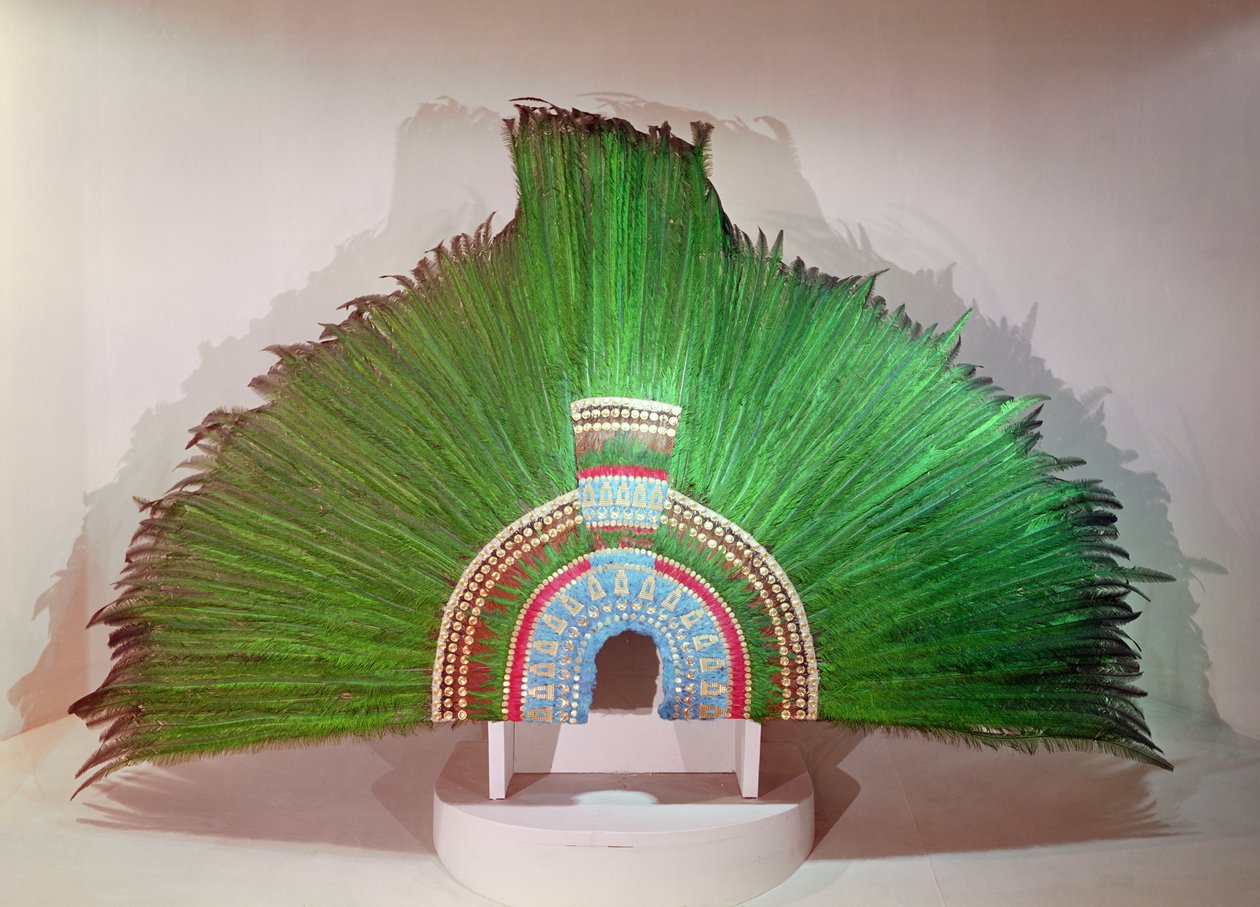 Montezuma koronája (gyapjú és toll) alkotó: Aztec