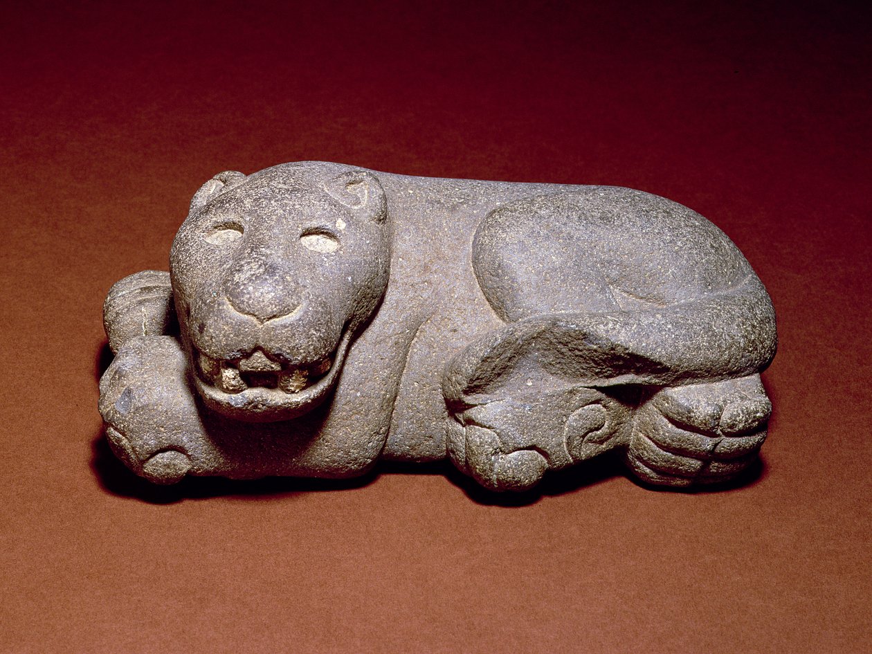 Fekvő Jaguár, 1440-1521 alkotó: Aztec