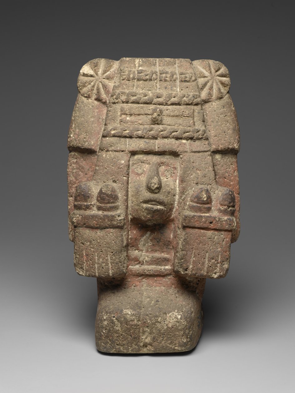 Chicomecoatl ülő alakja, 1440-1521 körül alkotó: Aztec