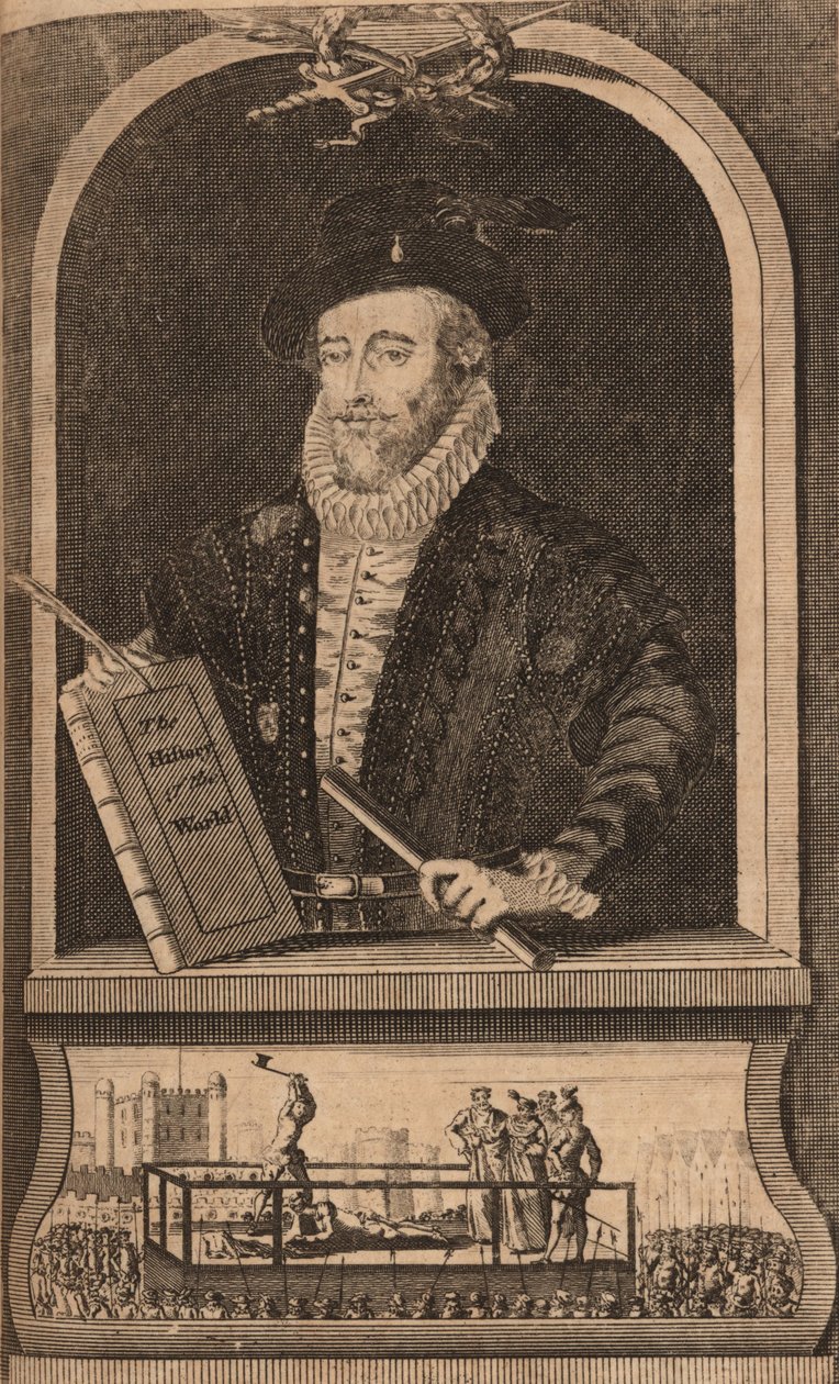 Sir Walter Raleigh portréja, 1750-1760. alkotó: B. Cole
