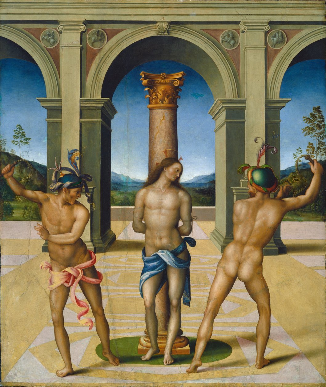 Krisztus korbácsolása c. 15121515. alkotó: Bacchiacca
