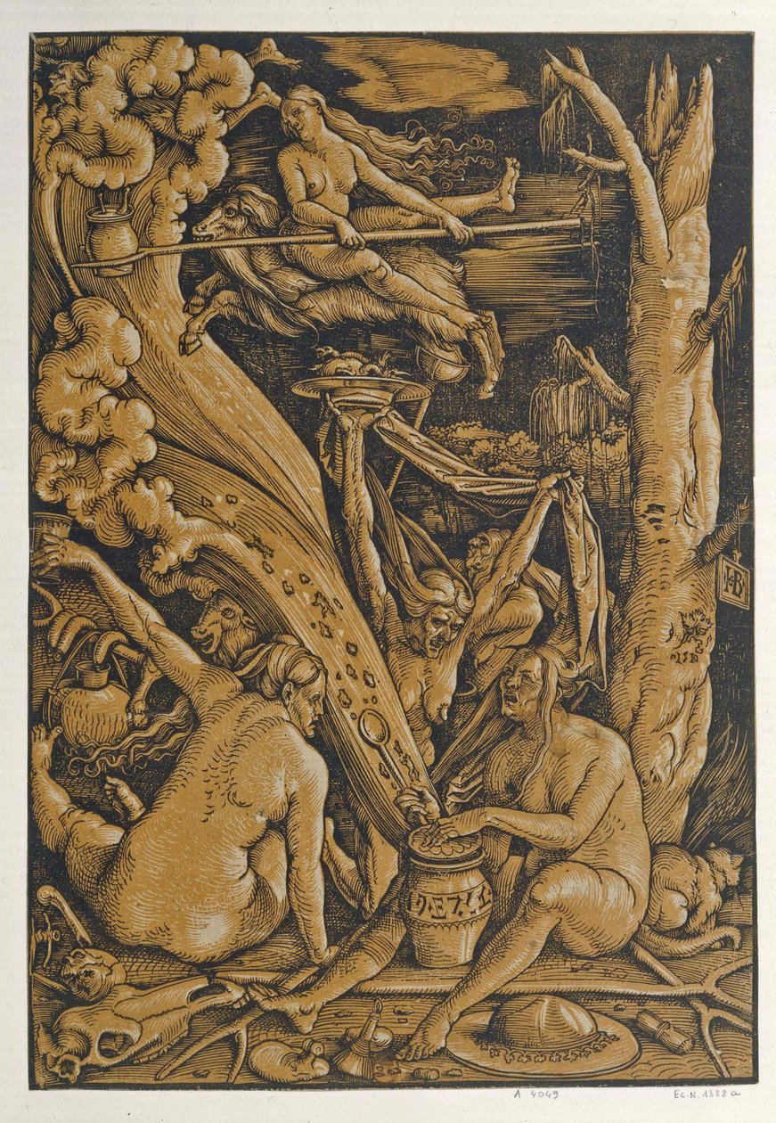 Boszorkányok, 1510. alkotó: Baldung