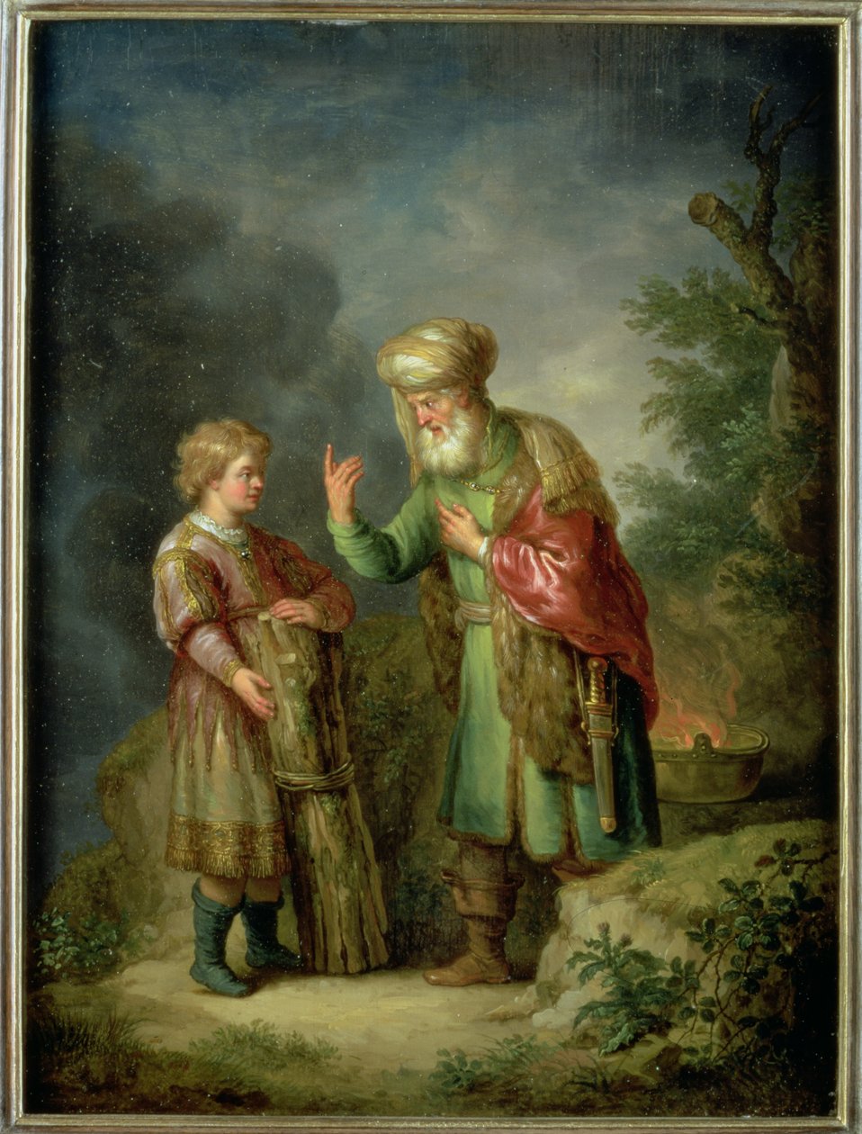 Ábrahám és Izsák alkotó: Balthasar Beschey