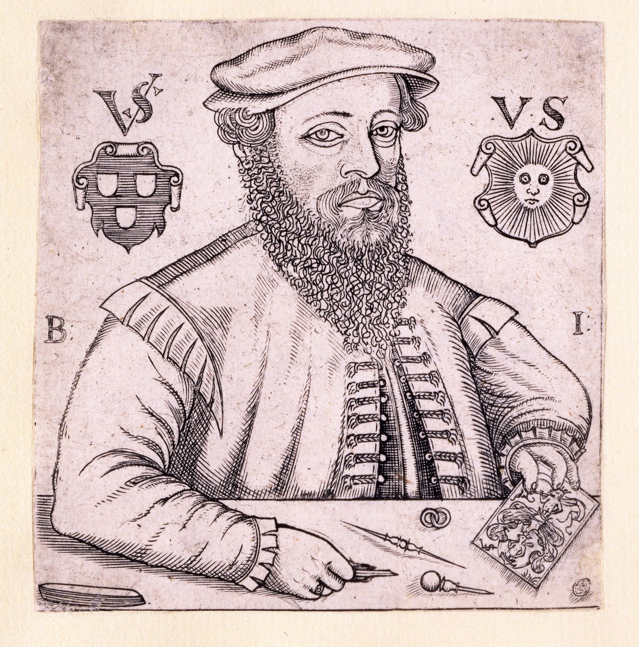 Virgil Solis portréja, kocsma. Nürnberg 1562 alkotó: Balthasar Jenichen