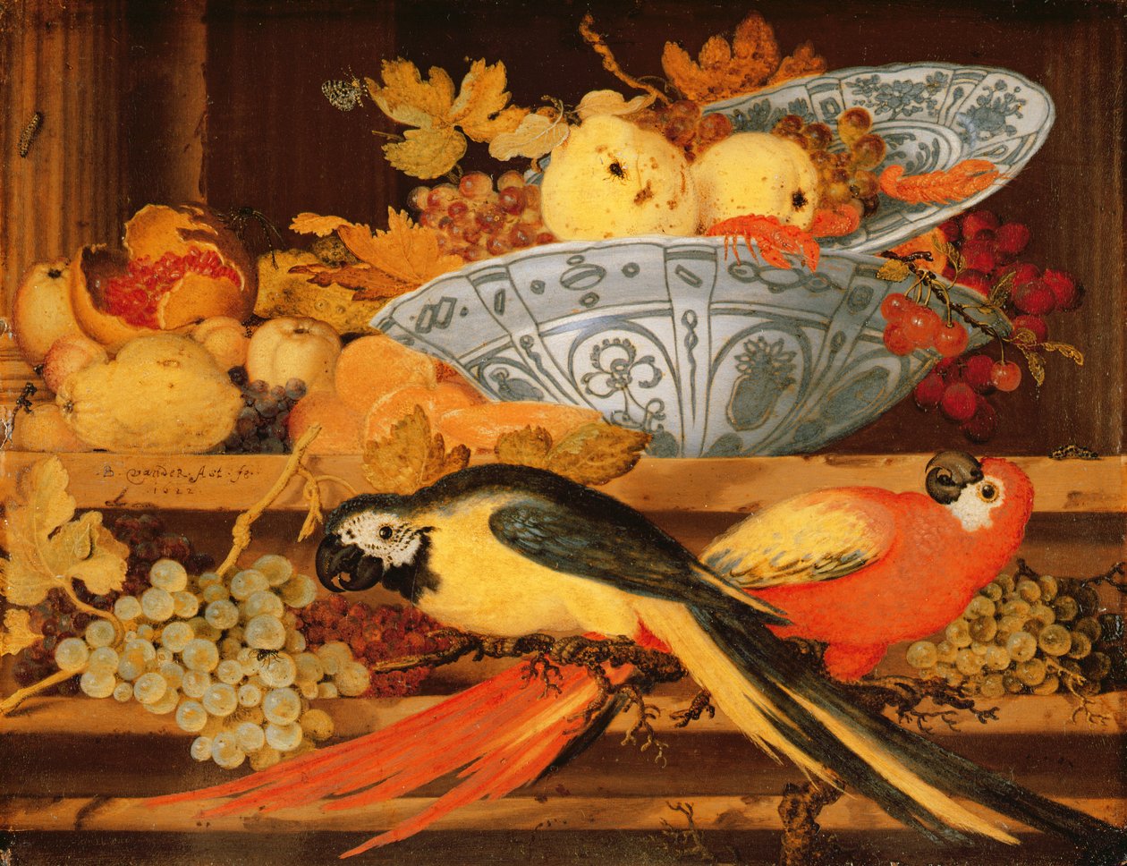 Csendélet gyümölccsel és arákkal, 1622 (olaj, réz) alkotó: Balthasar van der Ast