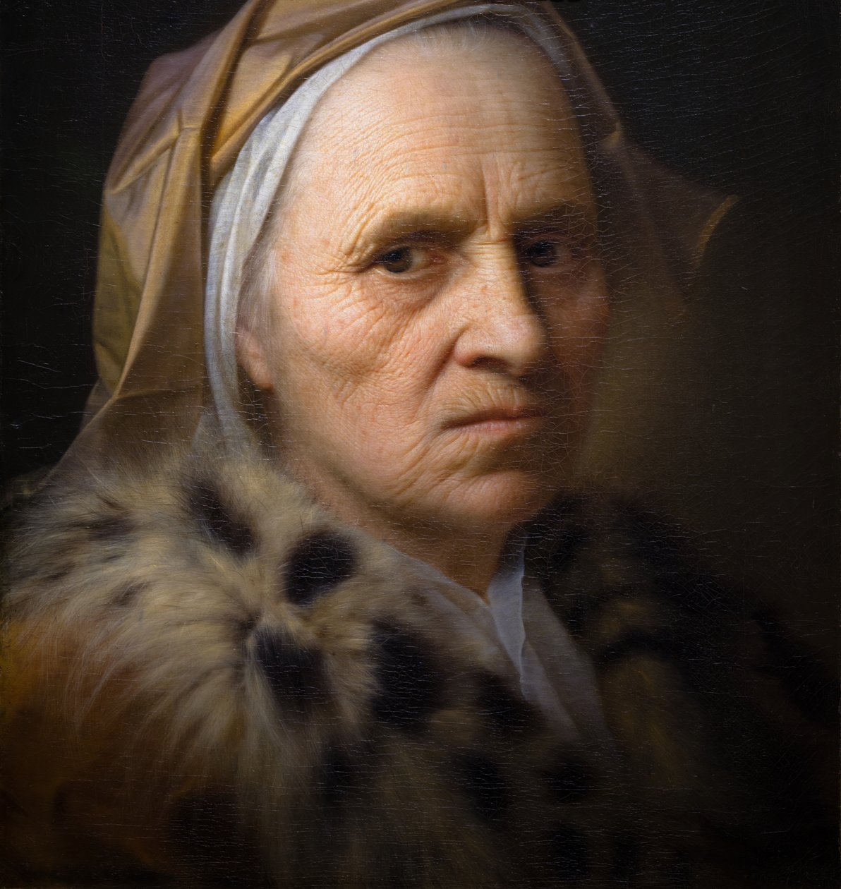 Öregasszony (részlet) alkotó: Balthasar Denner