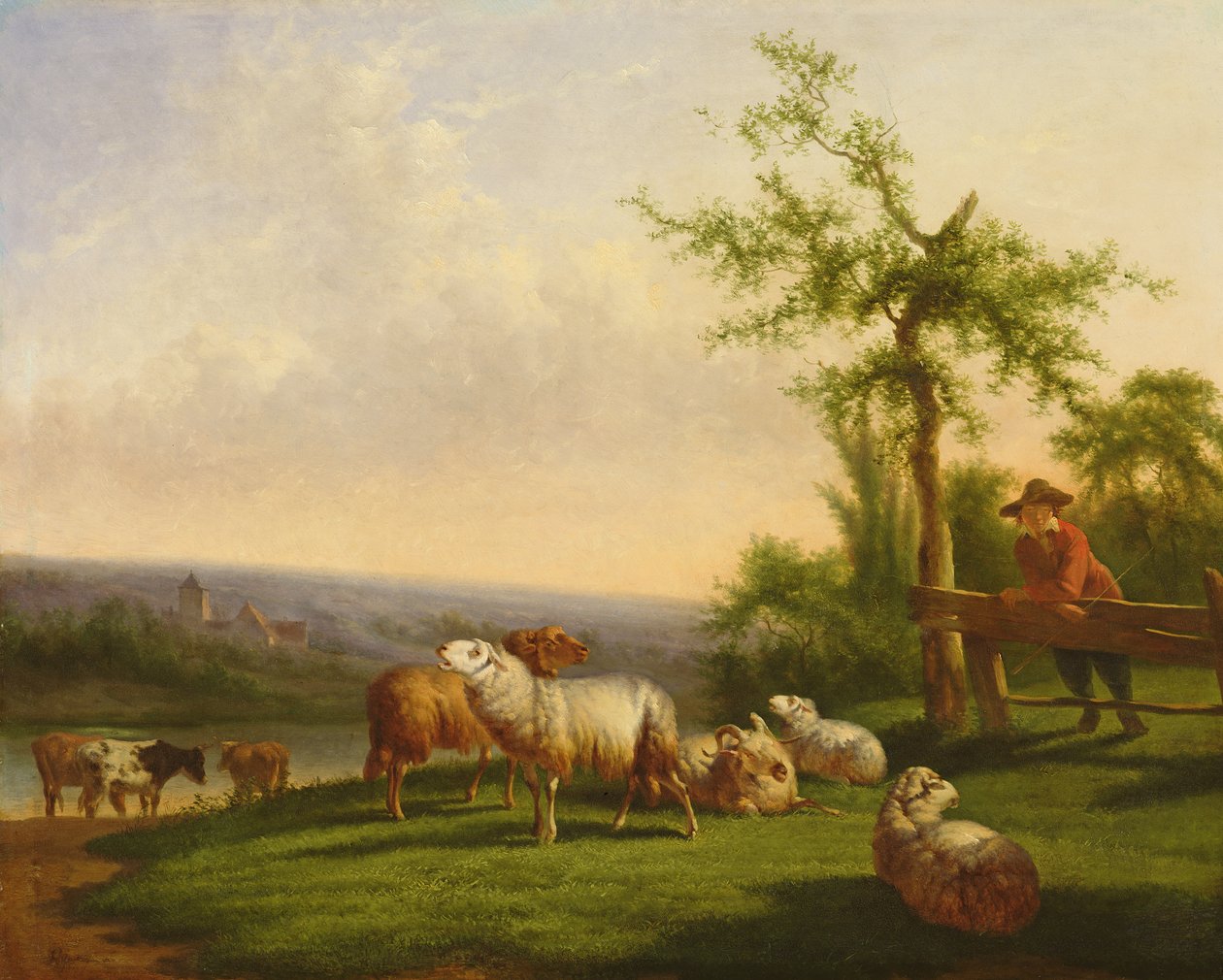 Pásztori táj csordával alkotó: Balthasar Paul Ommeganck