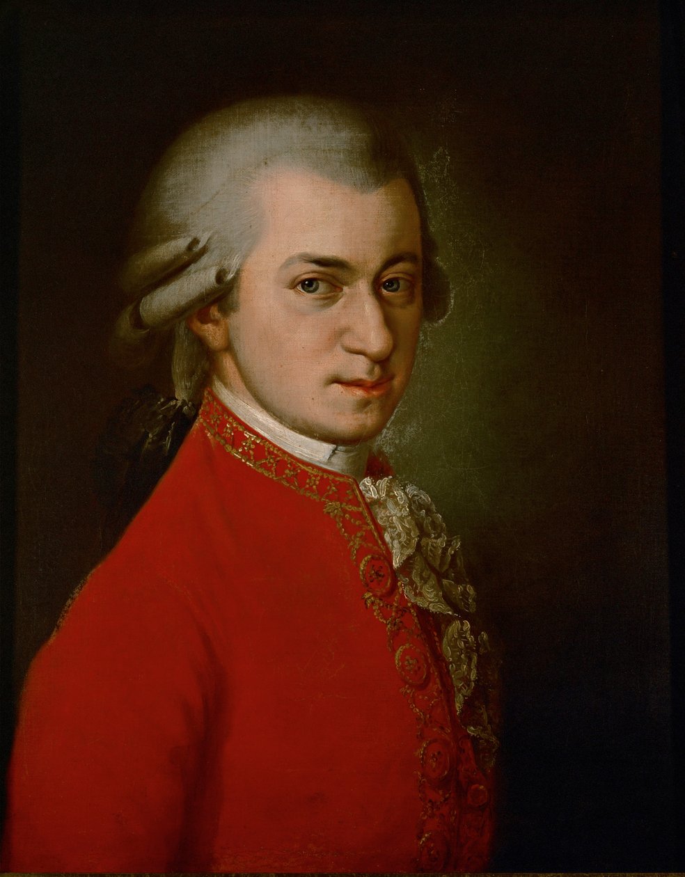 Wolfgang Amadeus Mozart ... (olaj, vászon) alkotó: Barbara Krafft