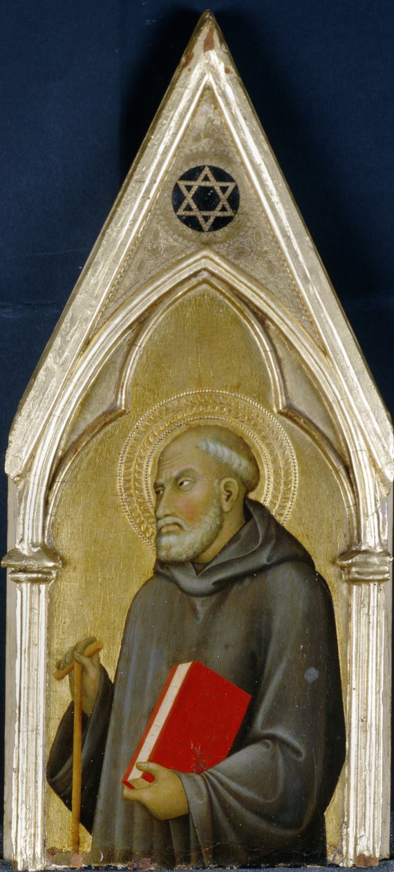 Szent, 1340 körül (tempera nyárfán) alkotó: Barna da Siena
