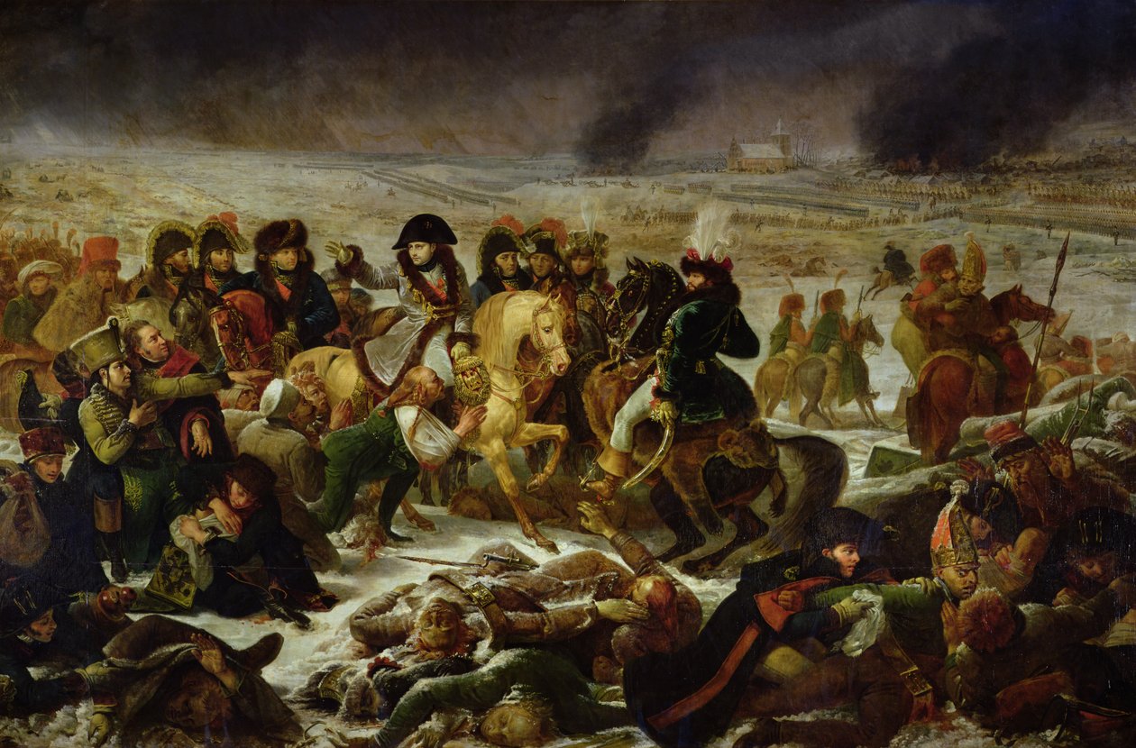 Napóleon az eilaui csatamezőn, 1807. február 9. alkotó: Antoine Jean Gros