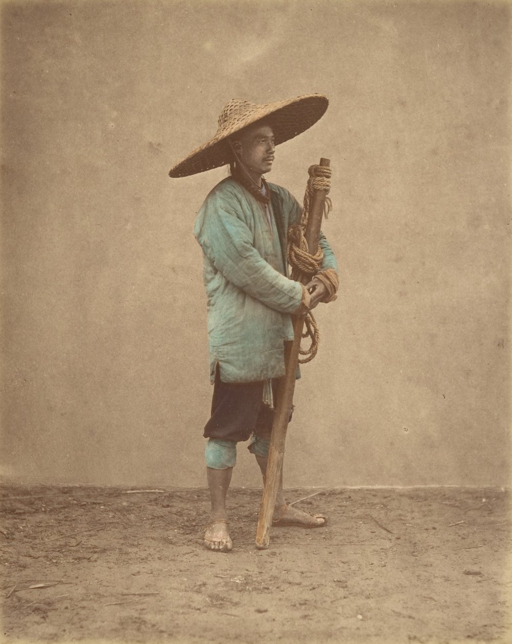 [Kínai férfi kalapot viselő], 1870-es évek. alkotó: Baron Raimund von Stillfried