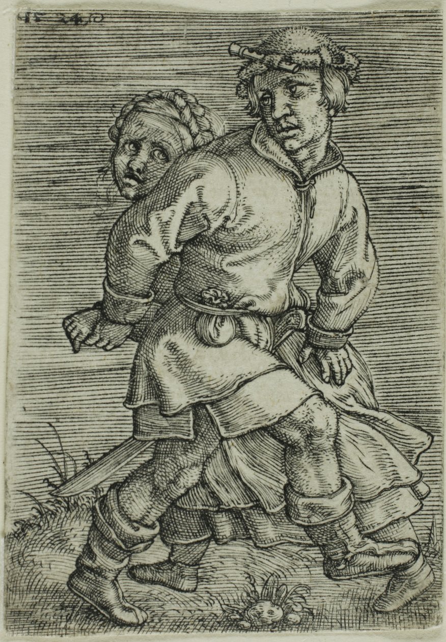 Parasztpár táncol alkotó: Barthel Beham