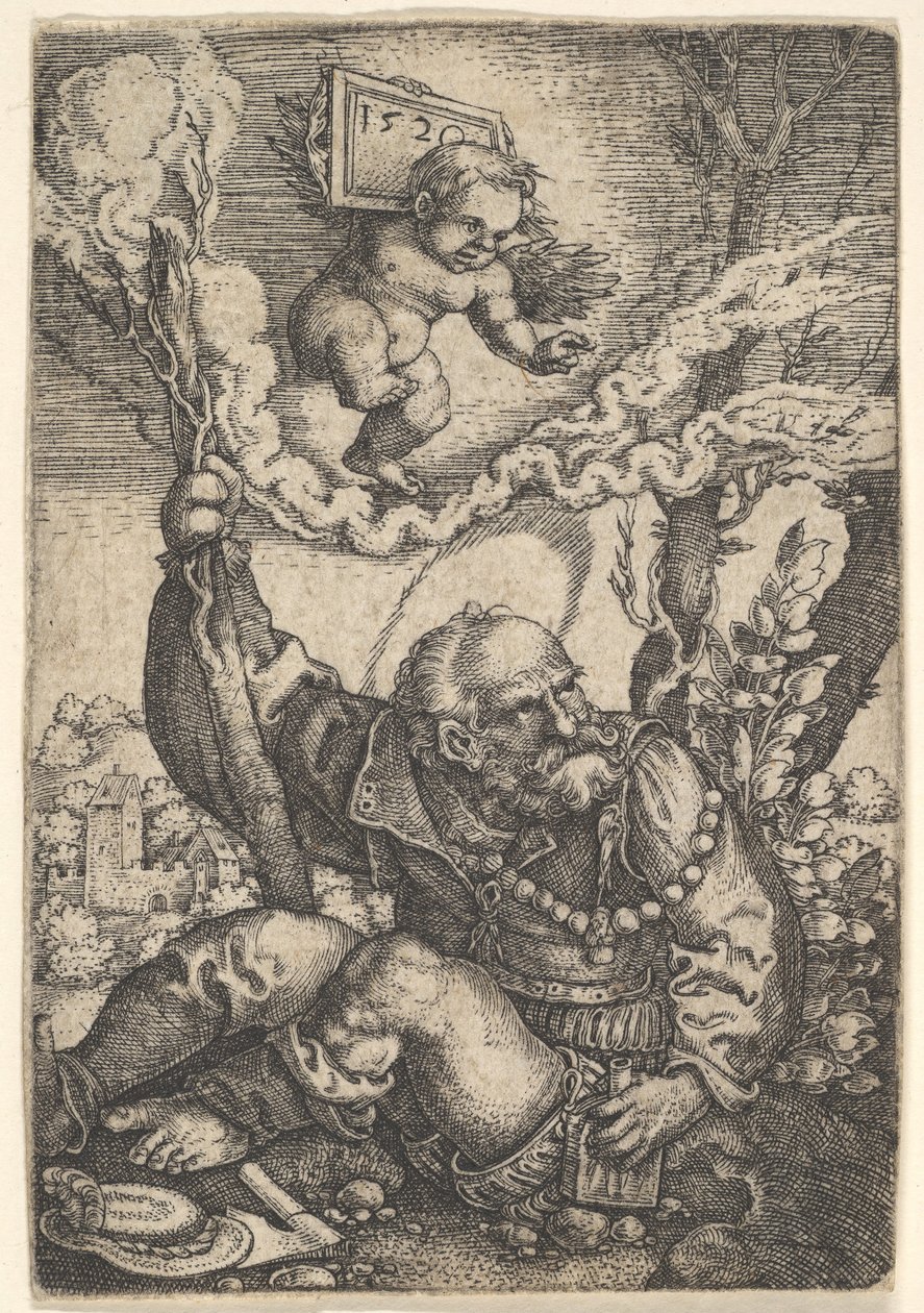 Szent Kristóf, 16. század eleje. alkotó: Barthel Beham