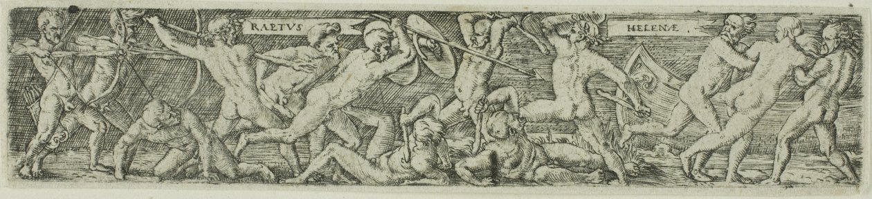 Helén elrablása alkotó: Barthel Beham