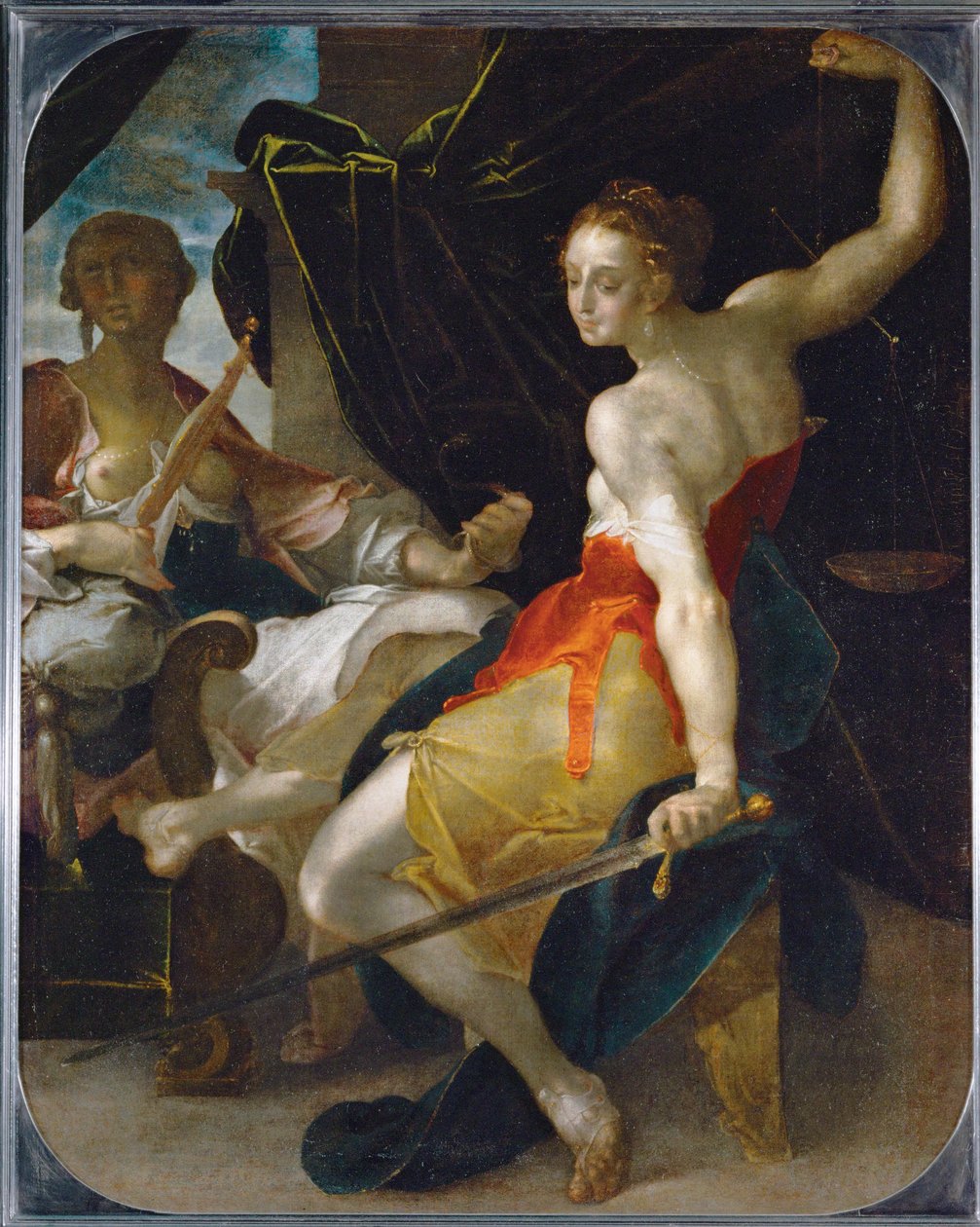 Az igazságszolgáltatás allegóriája ... alkotó: Bartholomaeus Spranger