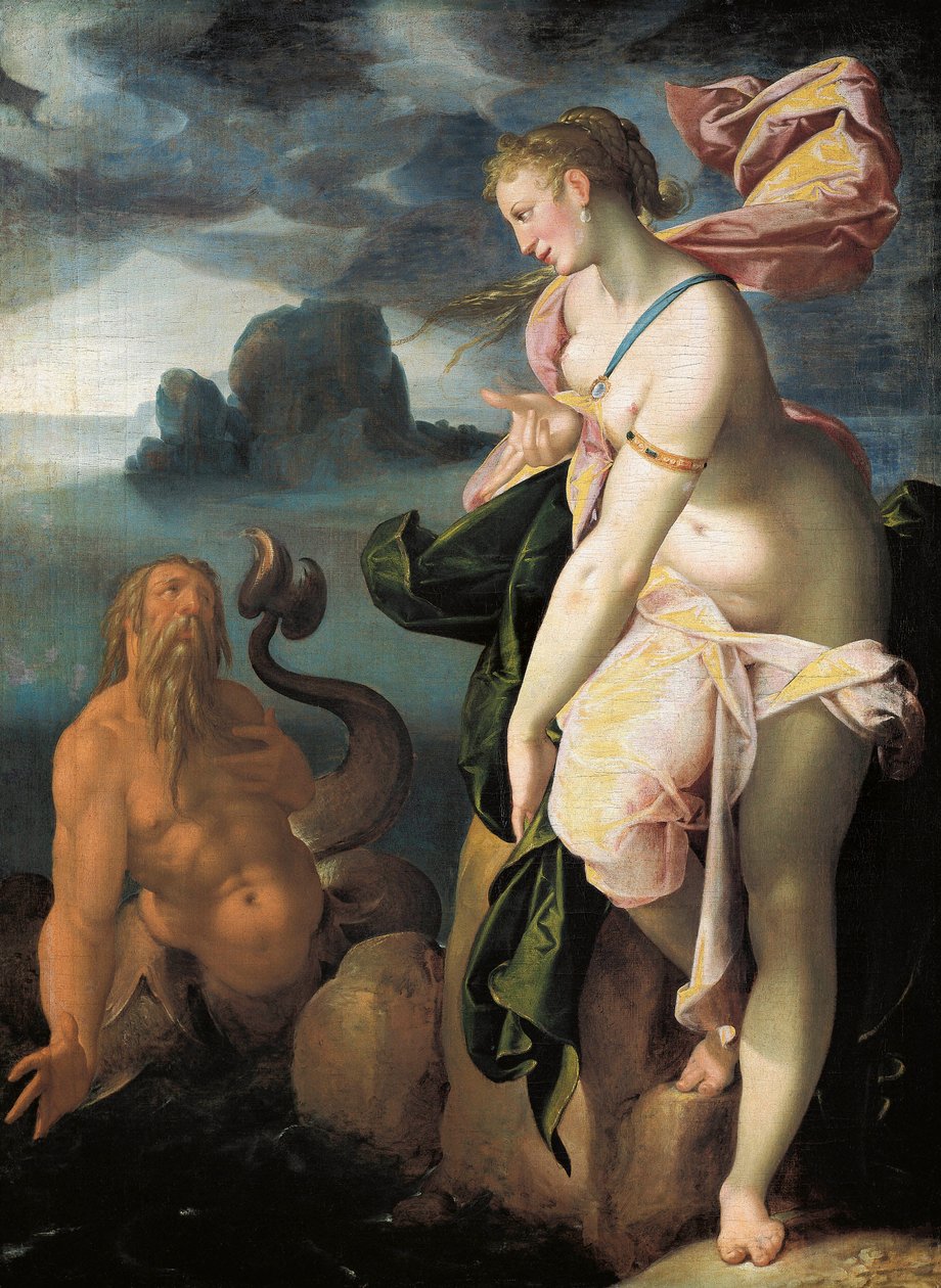 Glaucus és Scylla, 1581 alkotó: Bartholomaeus Spranger