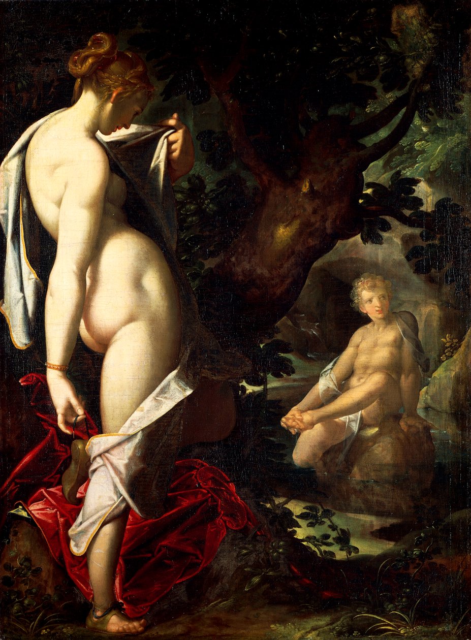 Hermaphroditus és Salamace, Bartholomaeus Spranger (1546-1611) alkotó: Bartholomaeus Spranger