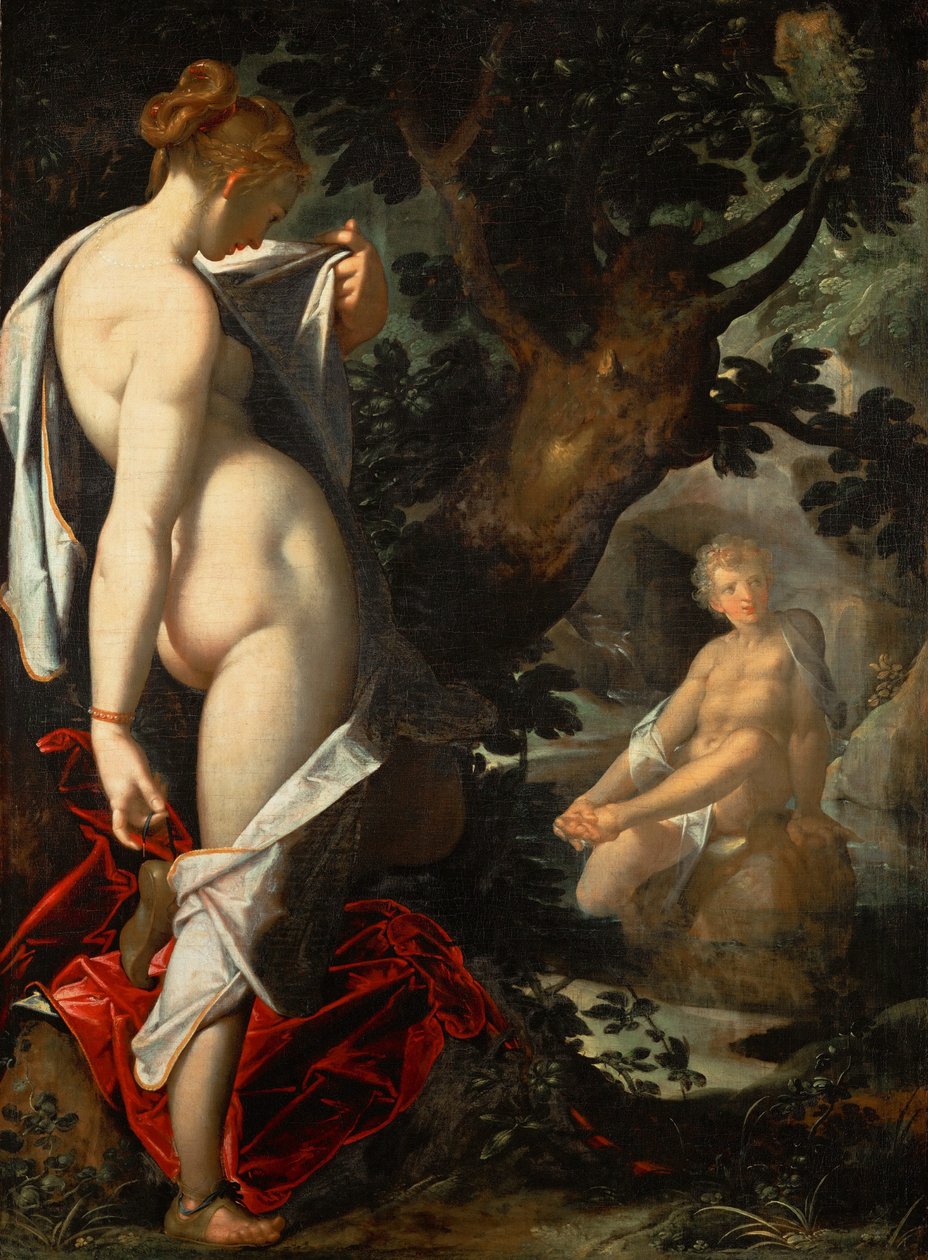 A Salmacis nimfa és Hermaphroditus, kb. 1580-1582 alkotó: Bartholomaeus Spranger