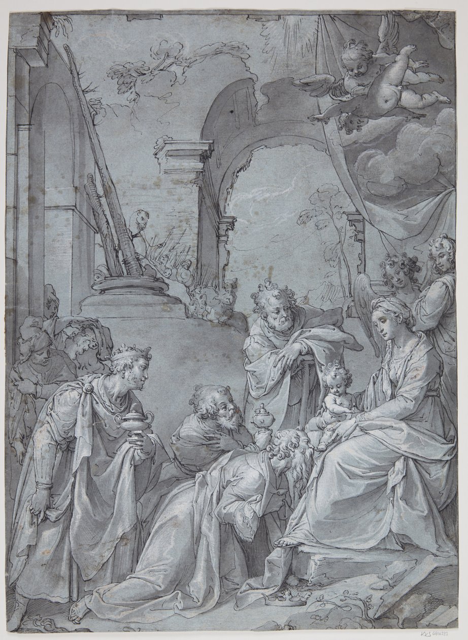 A Pásztorok imádata alkotó: Bartholomeus Spranger