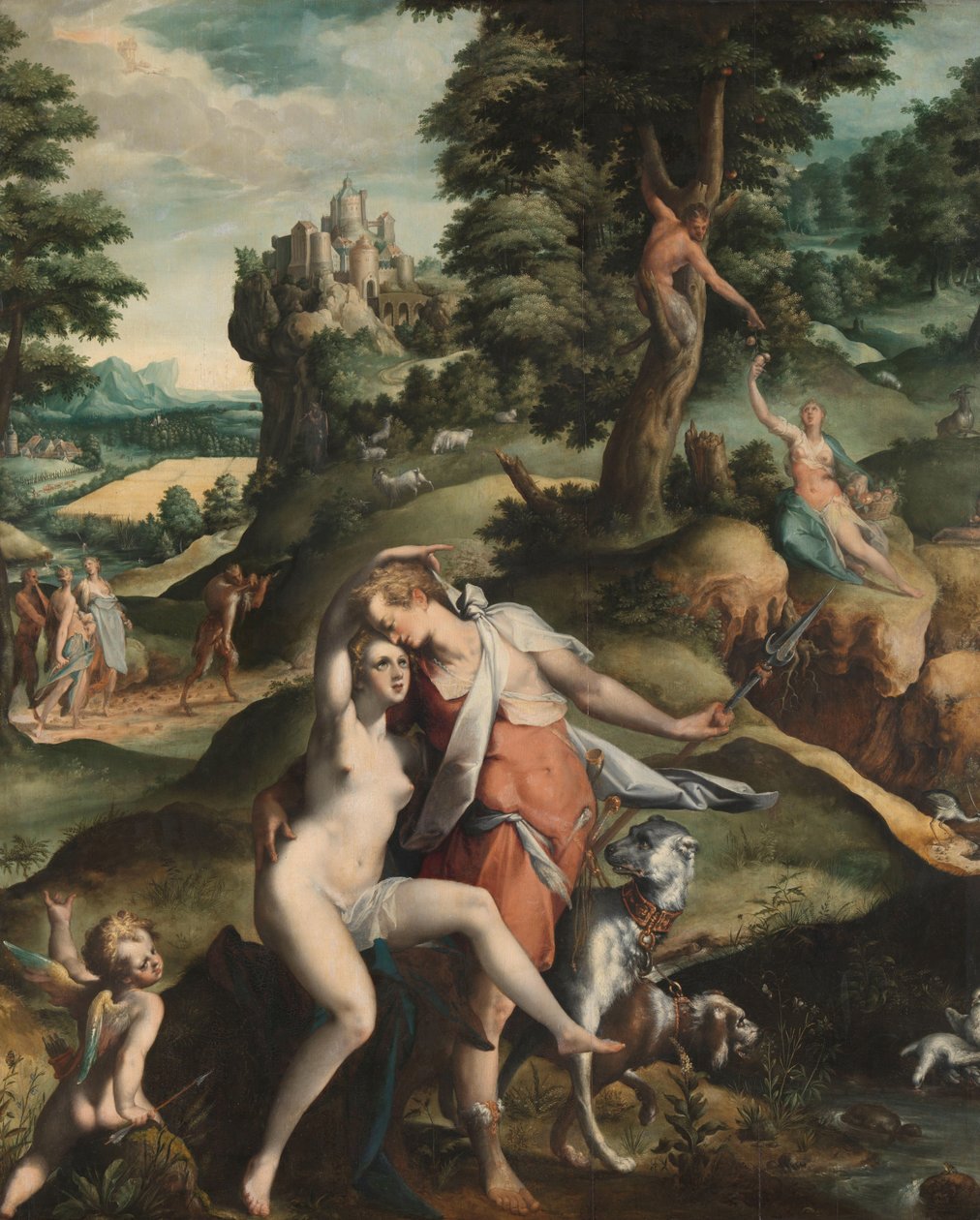 Vénusz és Adonisz alkotó: Bartholomeus Spranger
