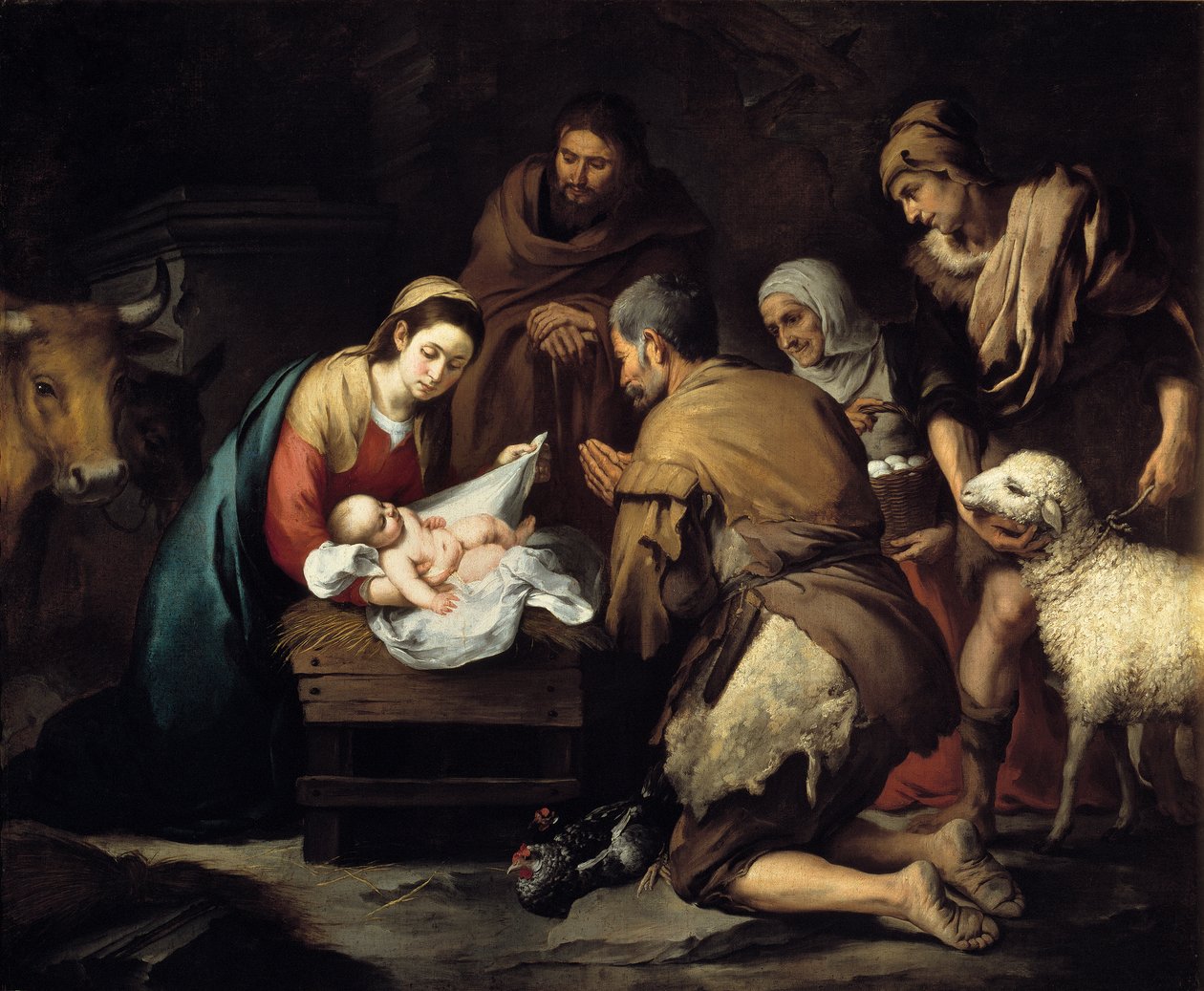 A pásztorok imádása alkotó: Bartolomé Esteban Murillo