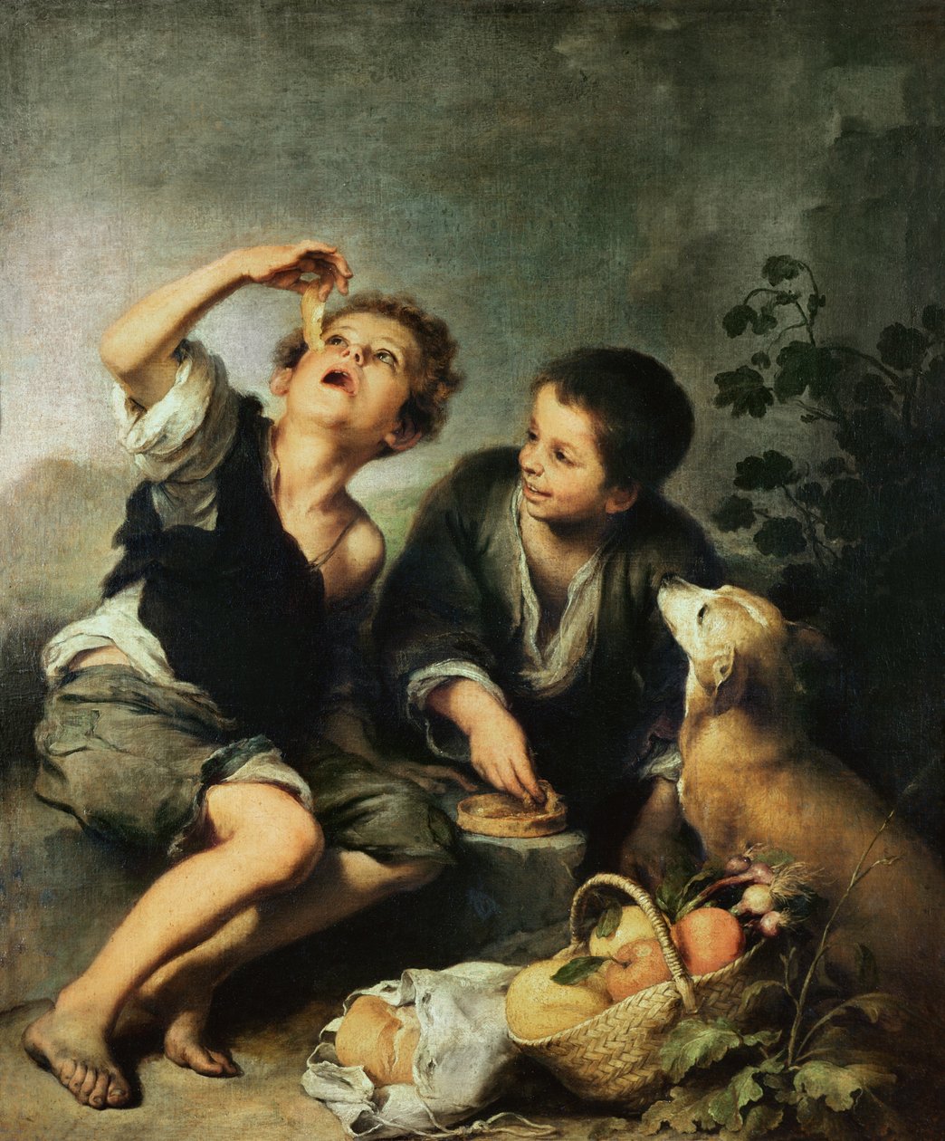 Pitét evő gyerekek, 1670-75 alkotó: Bartolomé Esteban Murillo