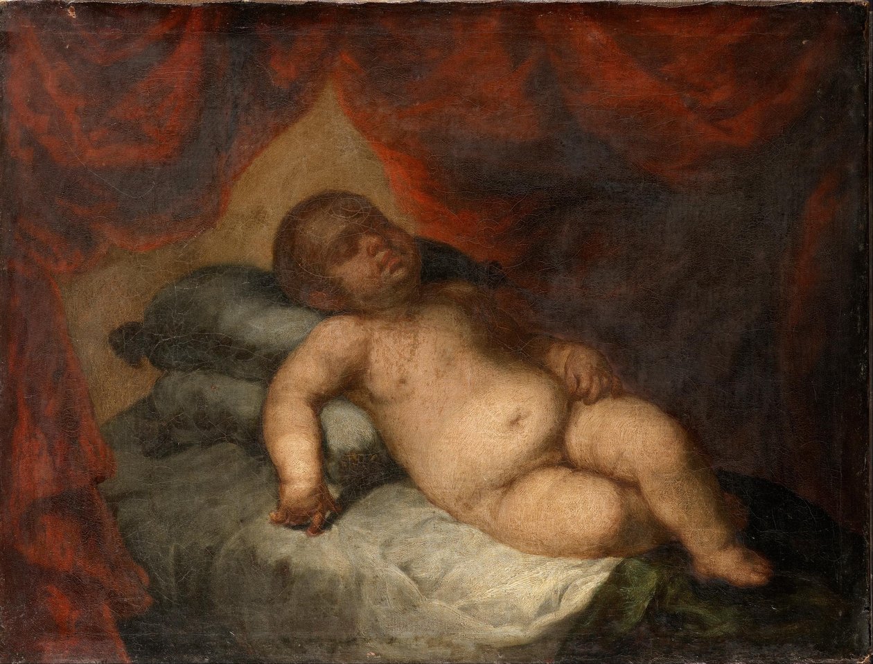 Csecsemő Alvó Krisztus alkotó: Bartolomé Esteban Murillo