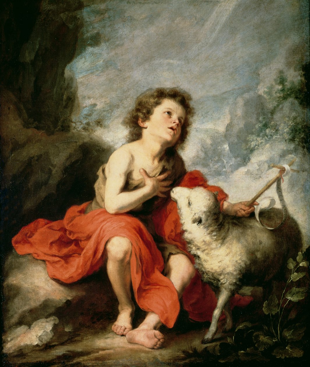 Keresztelő Szent János gyermekkorában, 1665 körül alkotó: Bartolomé Esteban Murillo