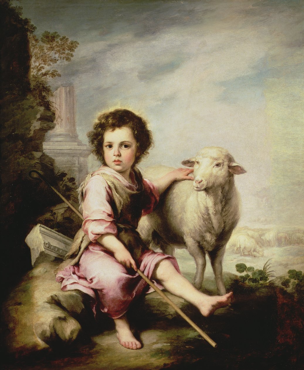 A jó pásztor, 1650 körül alkotó: Bartolomé Esteban Murillo