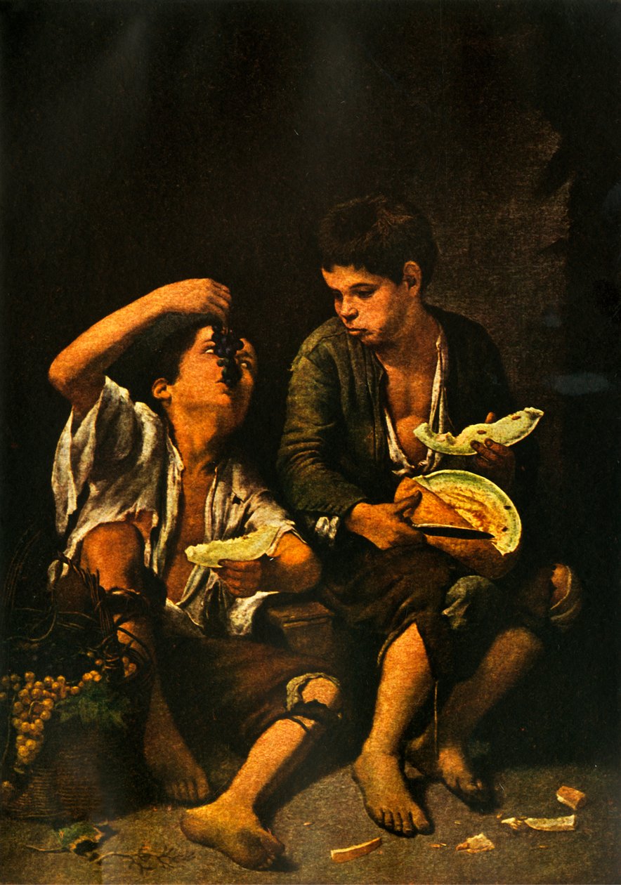 Gyümölcsöt evő fiúk, 1645, 1938 alkotó: Bartolomé Esteban Murillo