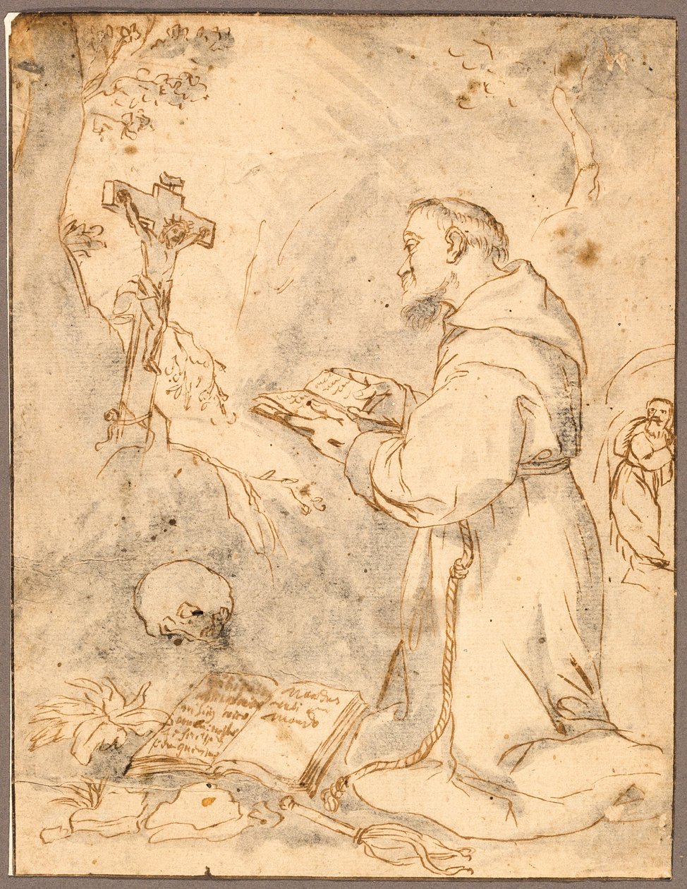 Szent Ferenc imádkozik alkotó: Bartolomé Esteban Murillo