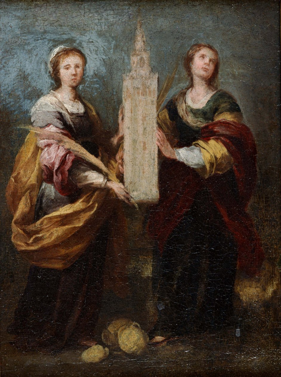 Justa és Rufina szentek, 1665 körül alkotó: Bartolomé Esteban Murillo