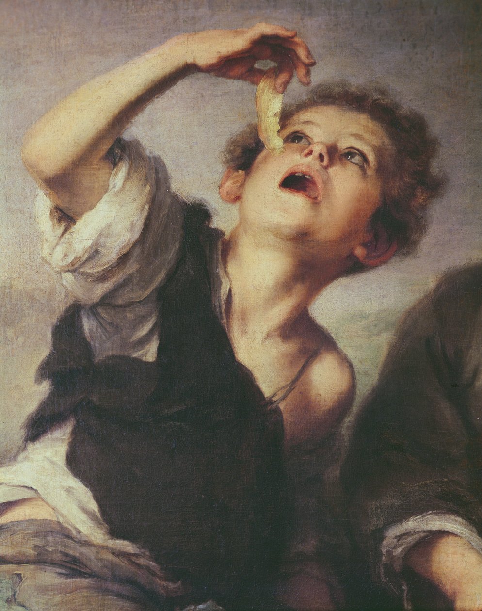 Részlet a Piteevő gyerekekről, 1670-75 olaj, vászon lásd 213978 alkotó: Bartolomé Esteban Murillo