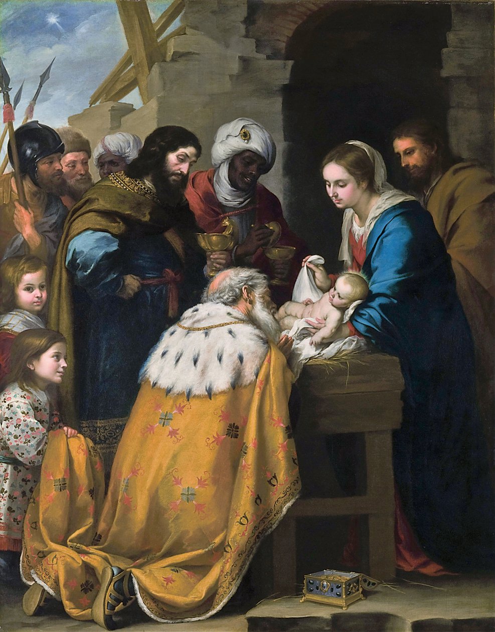 A bölcsek imádása alkotó: Bartolomé Esteban Murillo