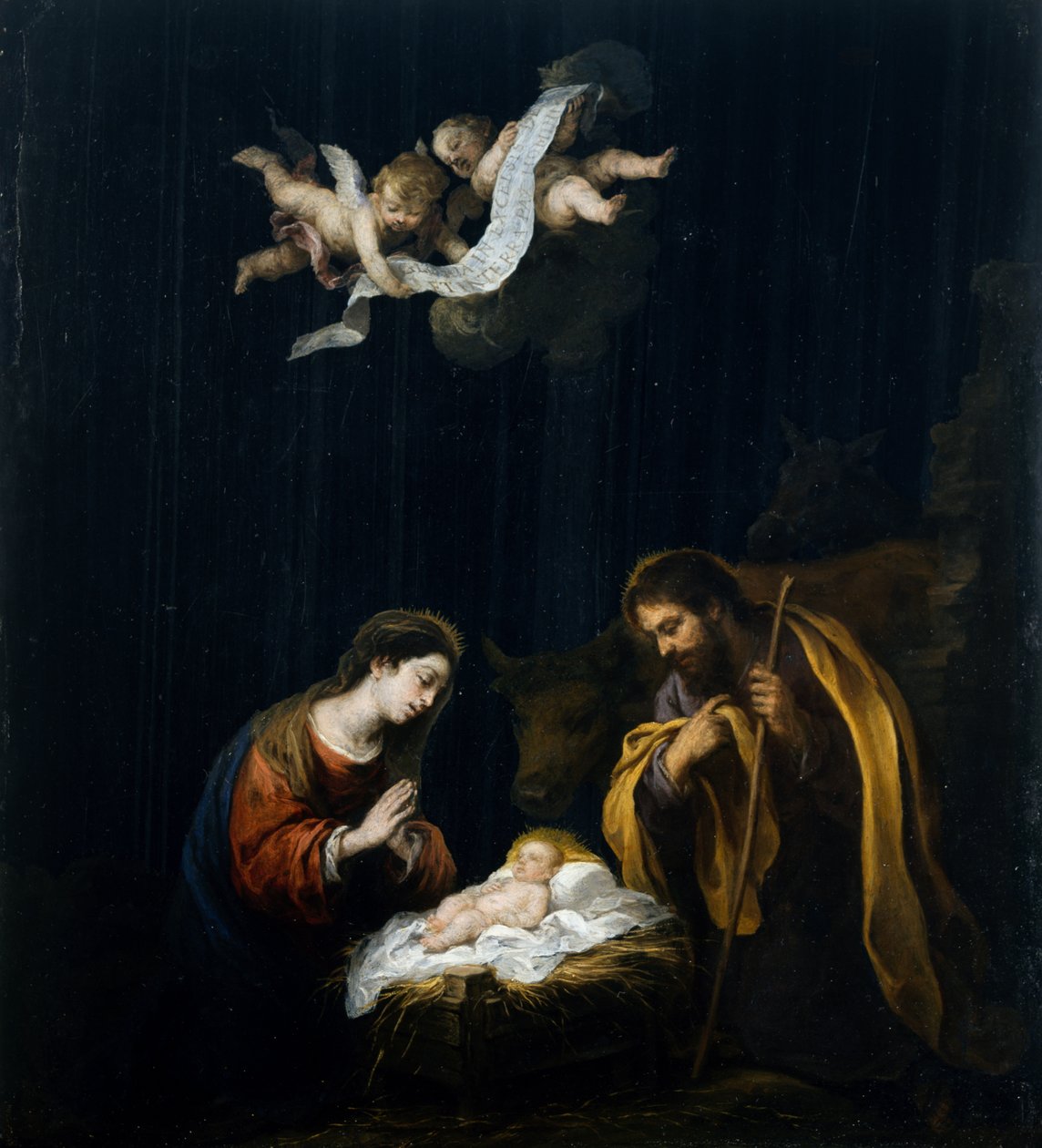 Születés, 1665-70 körül (olaj, obszidián) alkotó: Bartolomé Esteban Murillo