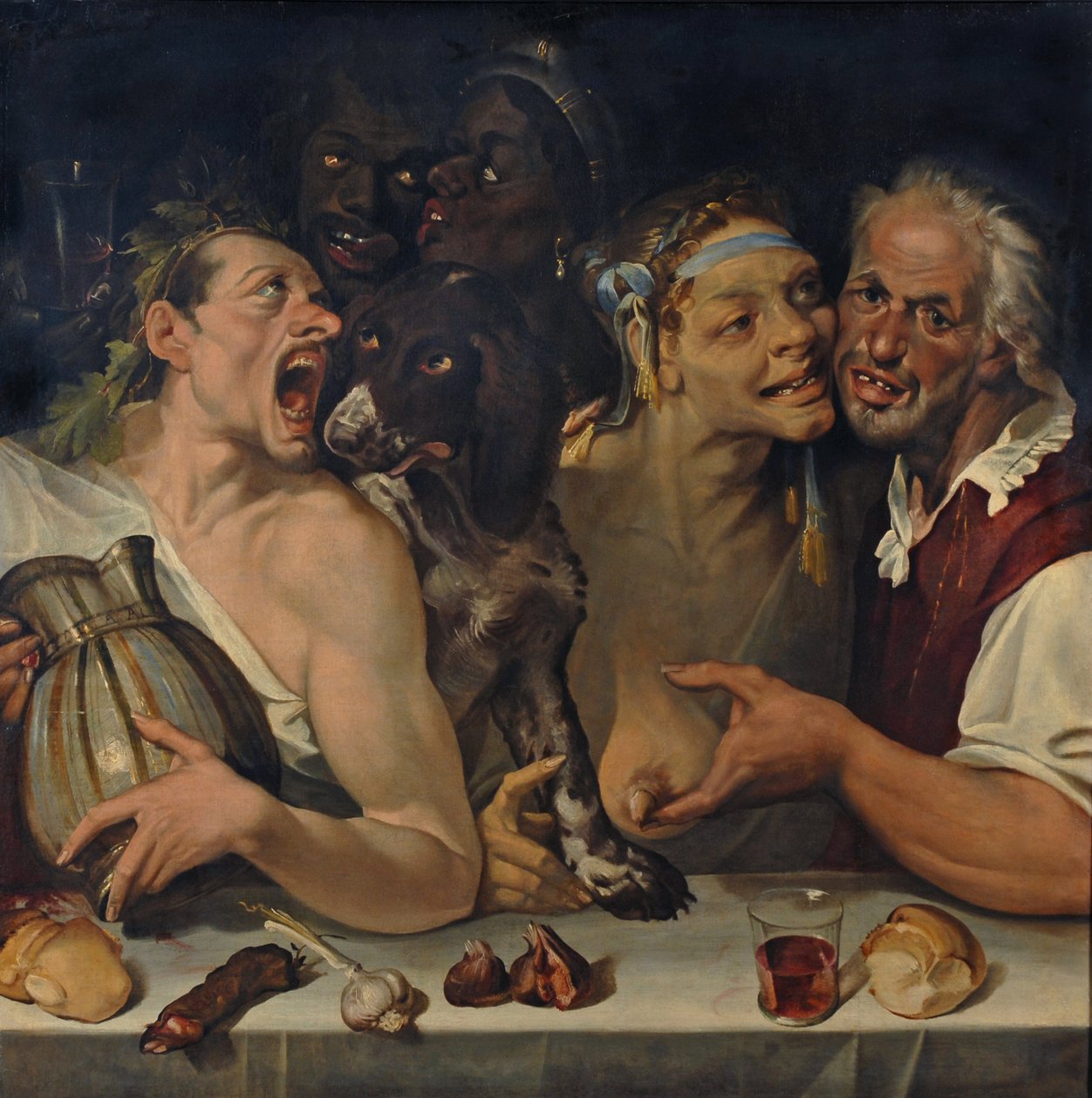 Vidám társaság alkotó: Bartolomeo Passarotti