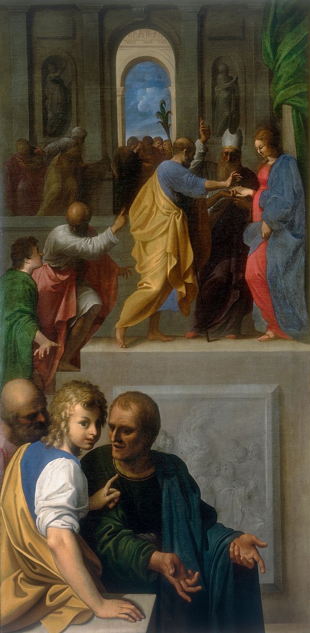 Szűz esküvője alkotó: Bartolomeo Schedoni
