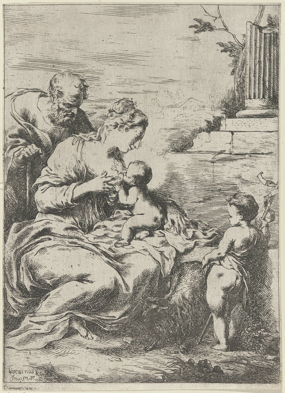 Mária Krisztus gyermekét szoptatja alkotó: Bartolomeo Biscaino