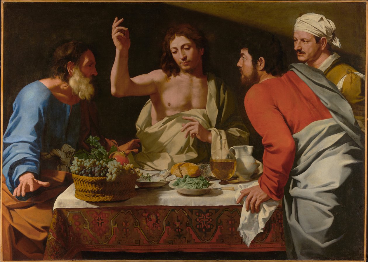 Az emmauszi vacsora alkotó: Bartolomeo Cavarozzi