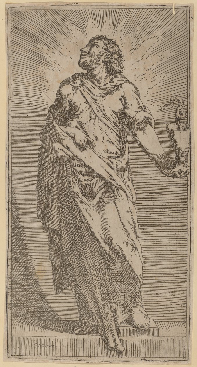 Szent János evangélista alkotó: Bartolomeo Passarotti