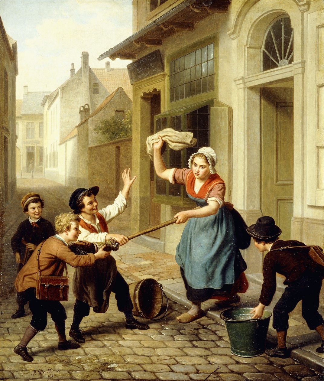 A csínytevők, 1866 alkotó: Basile de Loose